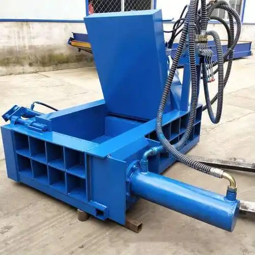 废铁皮压块机 河南废铁桶油漆桶压缩机 废铁丝打包机