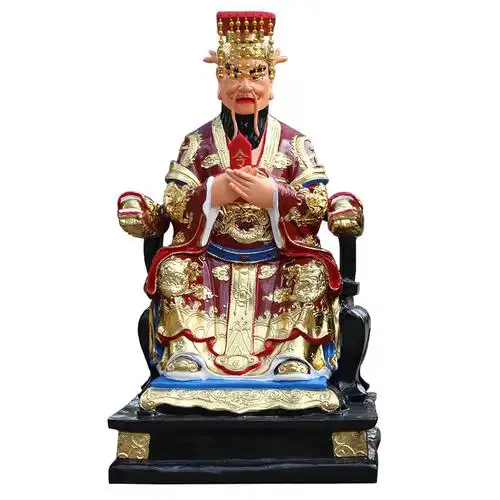 龙王爷王爷四海海龙王寺庙供奉风调雨顺90cm黑色摆件