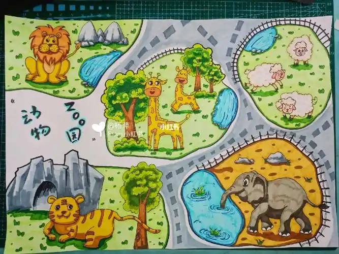 7-9岁,板块可以按照自己喜欢的来,#一起学画画  #动物园一日游