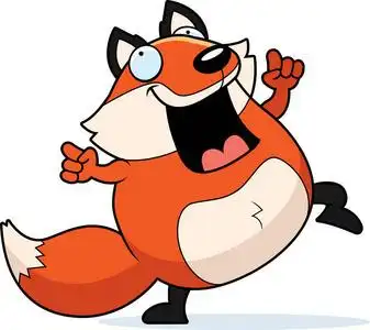 卡通狐狸跳舞照片