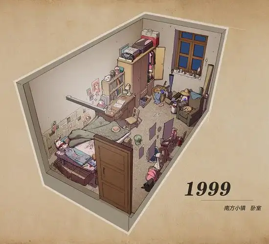 90年代南方小镇室内场景练习