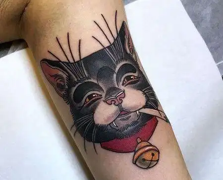 大臂内侧new school猫