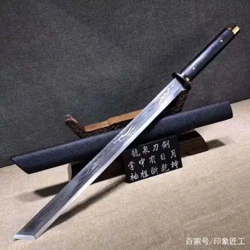 冷兵器高锰钢宽刃唐刀-轩灵,鉴赏