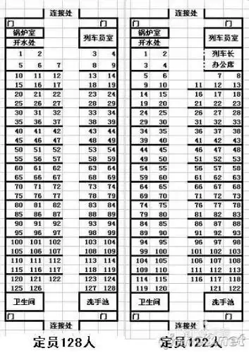 列车座位分布图c1015
