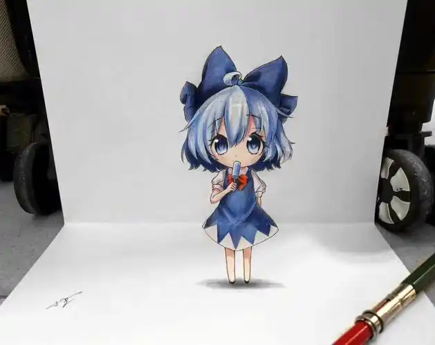 教你在纸上画一个二次元