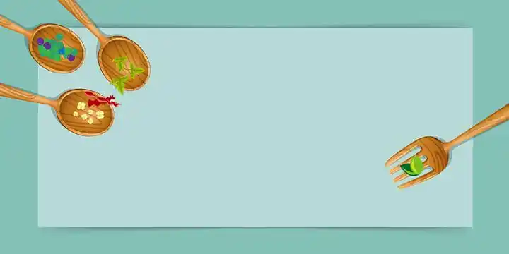 矢量扁平化美食餐饮背景