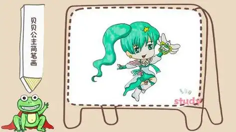 巴啦啦小魔仙之贝贝公主简笔画贝贝公主怎么画贝贝公主简笔画步骤图