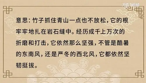 竹石郑燮带拼音