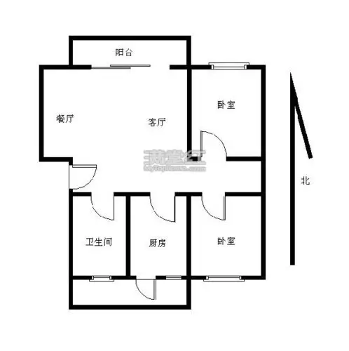 新城雅居地铁口温馨两房 独立阳台 随时看房