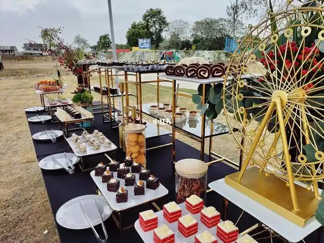 户外茶歇定制公司年会冷餐会自助餐开业典