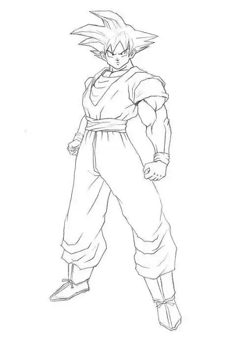 七龙珠孙悟空腿铅笔画七龙珠小孙悟空简笔图鉴七龙珠孙悟空简笔画大全