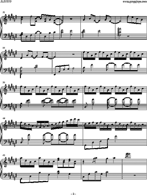 心酸简谱_心酸的情歌简谱