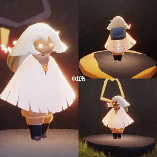 光遇穿搭 | 温柔乖巧矮菇菇98_穿搭_光遇_面具_平菇_斗篷_发型_光遇