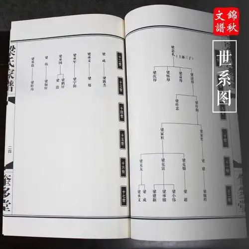 河南信阳《奎多堂 梁氏家谱》样书成品展示