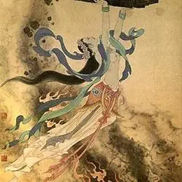 盘古开天辟地以后,也就在天地间到处游历.