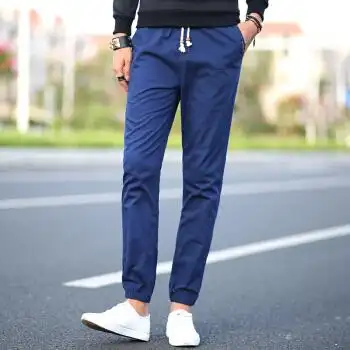 do-thing卫裤/运动裤男 2017春装男士休闲裤跑步运动长裤宽 深蓝色 xl