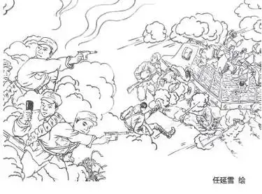 战争军人简笔画