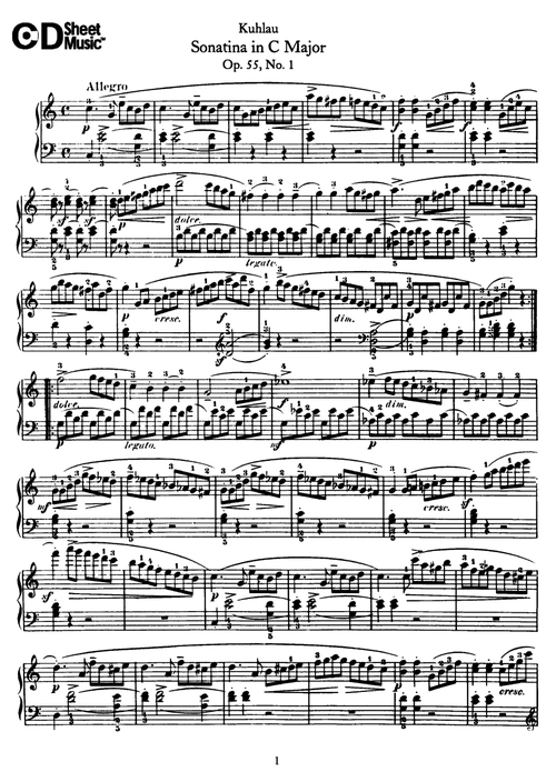 六首小奏鸣曲 op55钢琴谱-虫号-虫虫钢琴