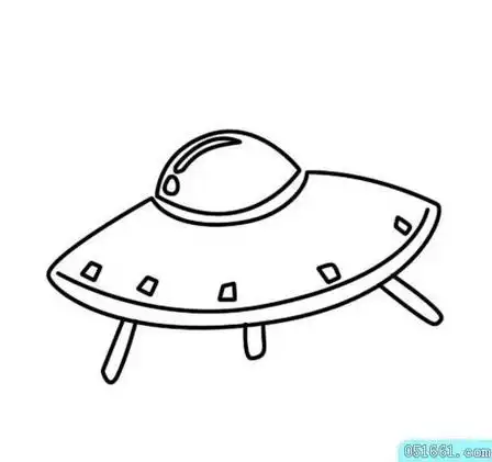太空船简笔画 太空船简笔画图片大全