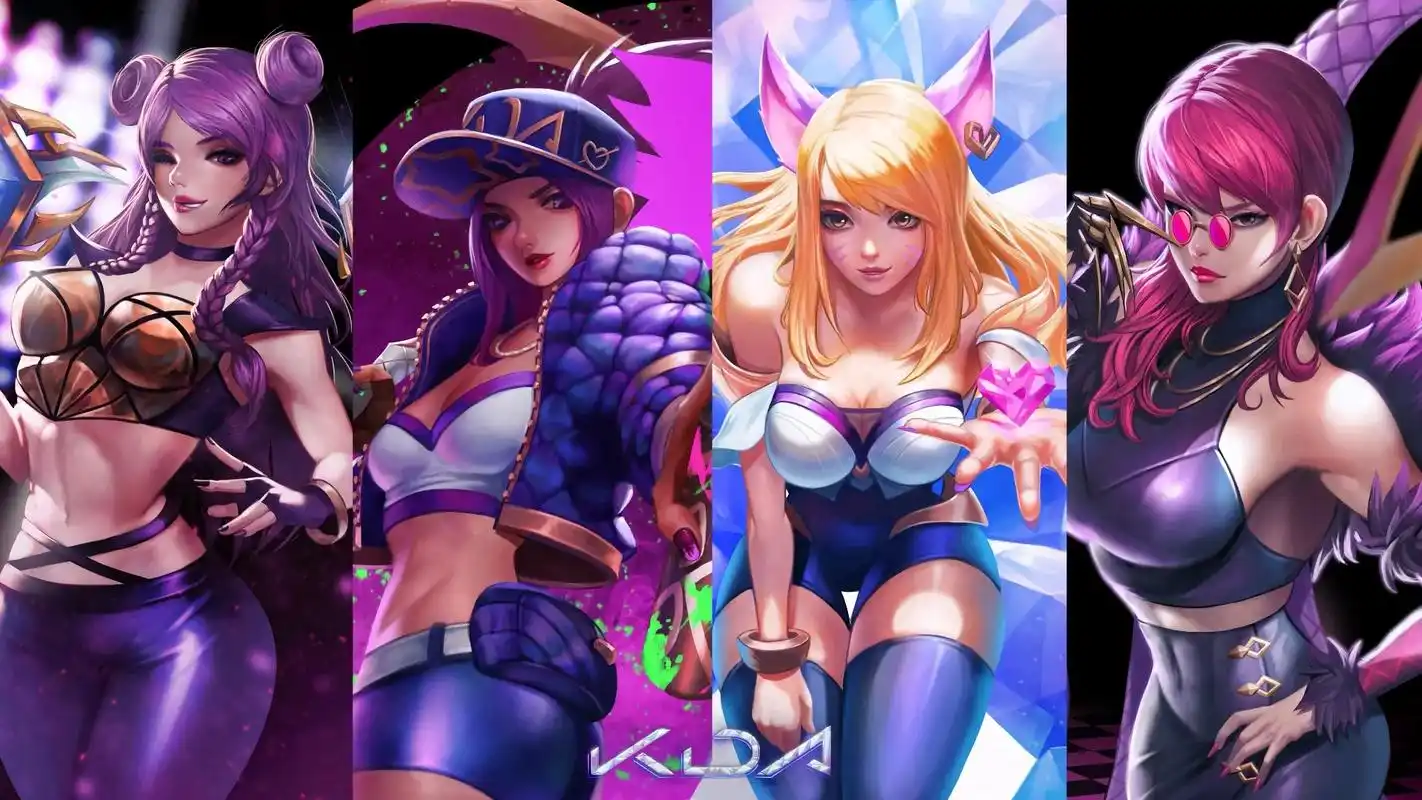 kda #电脑壁纸 #英雄联盟 - 抖音