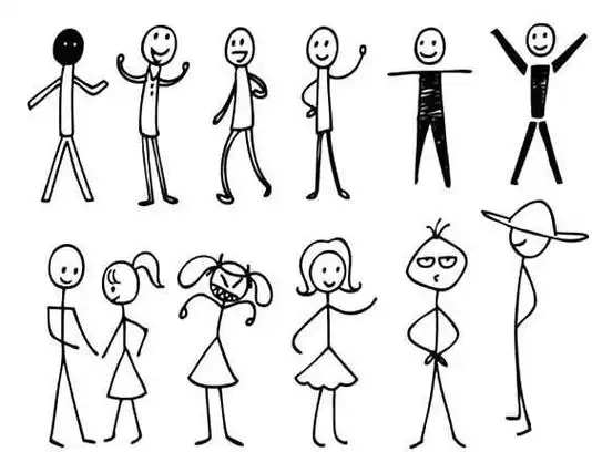 100种火柴人的简笔画100个火柴人简笔画有趣的各类社会人物简笔画大全