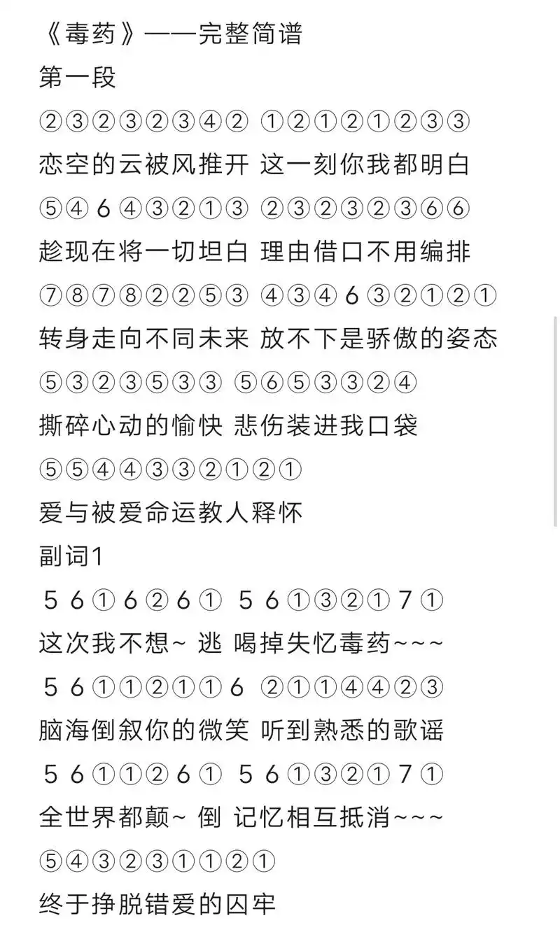 光遇简谱第二百三十六期#光遇琴谱 #光遇 #毒药 #这次我不 - 抖音