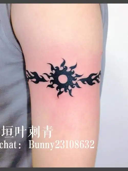 9798图腾臂环_纹身图案手稿图片_yuanye tattoo的纹身作品集