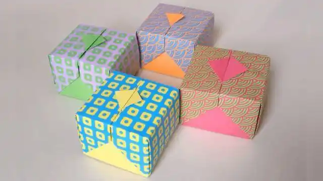 一打开就吓人的折纸盒子