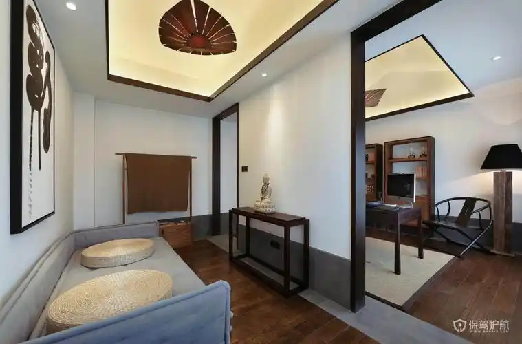 禅意复古装修效果图新中式禅意复古住宅装修案例