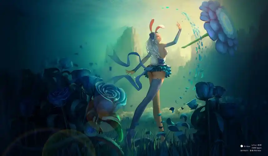 花间舞阿离插画图片壁纸