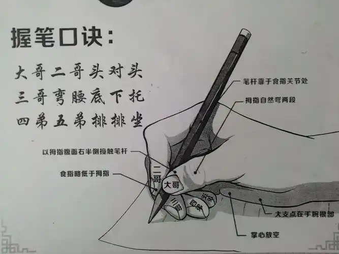 我们所强调的规范握笔姿势是写出一手漂亮字的首要前提,这也有利于
