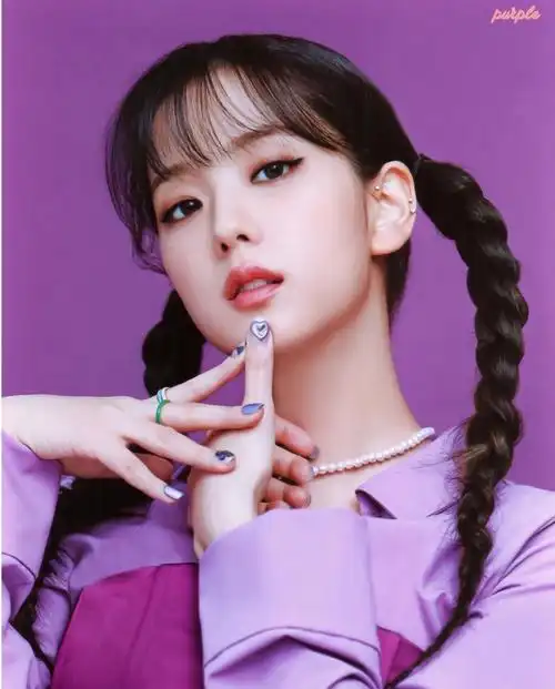 909090#jisoo  #人间四月金智秀  #紫色系