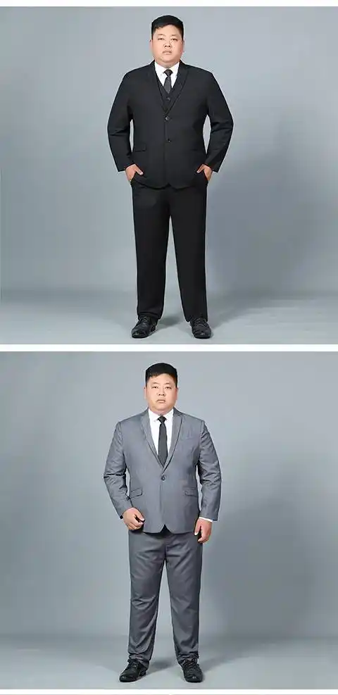 南极人加肥加大码男士西装马甲胖子商务正装伴郎服男式潮流马夹男士外