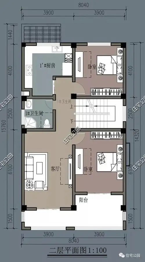农村临街带商铺自建房,6套带门面别墅户型设计图_盖房知识_图纸之家