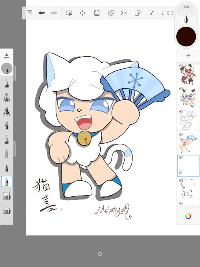 喜羊羊 猫喜 手绘.嘿嘿 喜儿好娇,生来就是要被妈妈吃掉的# - 抖音