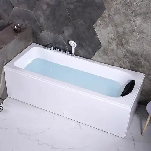 家用小户型浴缸亚克力方形简约泡澡池闪电客成人迷你冲浪按摩卫生间