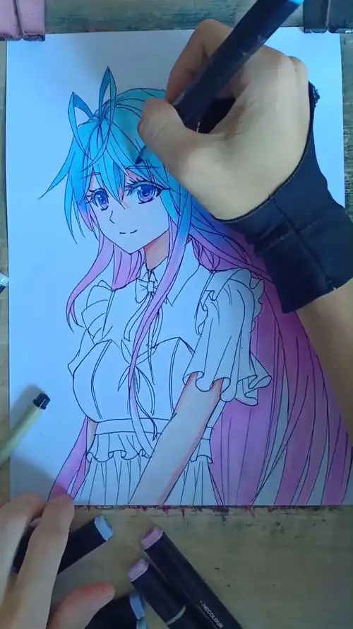 教你如何用一个圆起稿画乖巧王冬儿