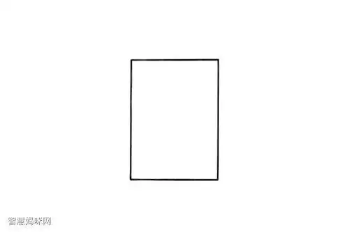 长方形纸画简笔画