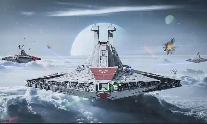 venator级星际驱逐舰科幻太空战舰cg模型下载