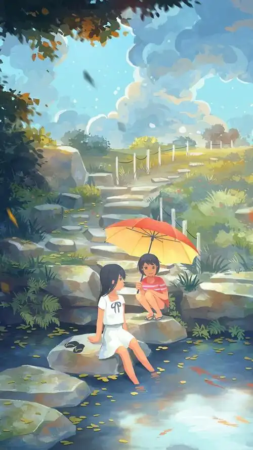 童趣治愈系插画