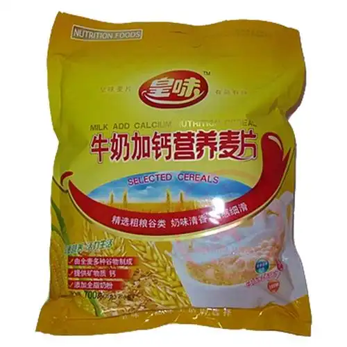 皇味牛奶加钙营养麦片