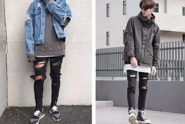 这种穿法很好的弥补了 oversize 在视觉上的不协调性,而且叠穿还能