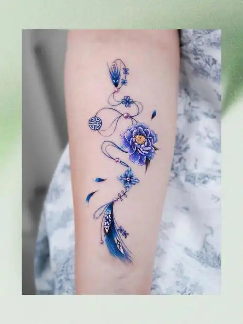 09纹身案例分享女生手臂纹身素材