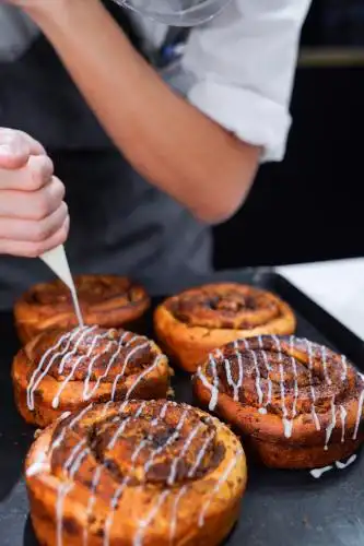 西式面包摆盘展示 美食