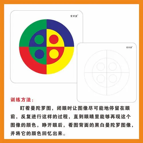 艾学曼陀罗闪卡全脑开发教具右脑瞬间瞬间记忆记忆力早教闪卡