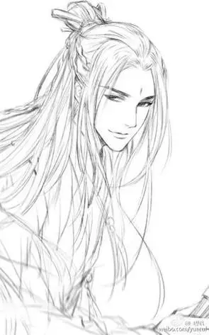 动漫男生帅气简笔画古风