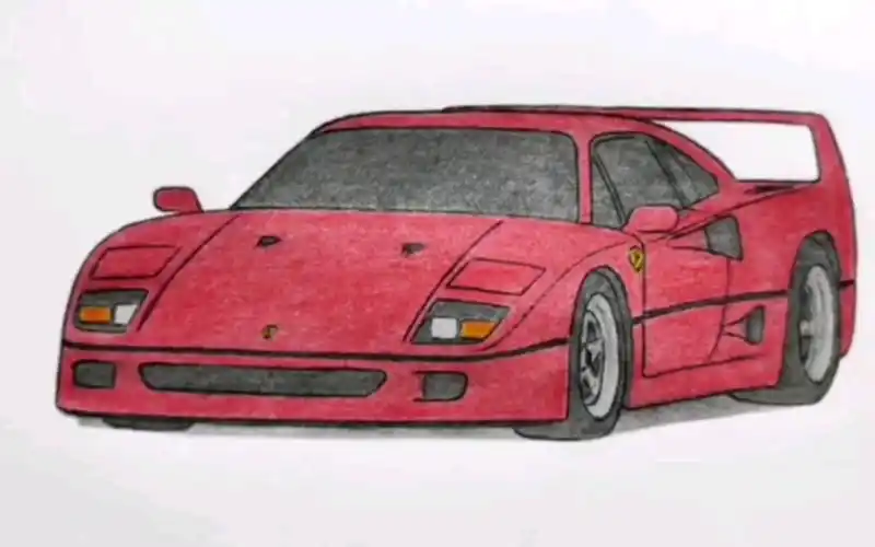 【youtube熟肉】如何画一辆法拉利f40