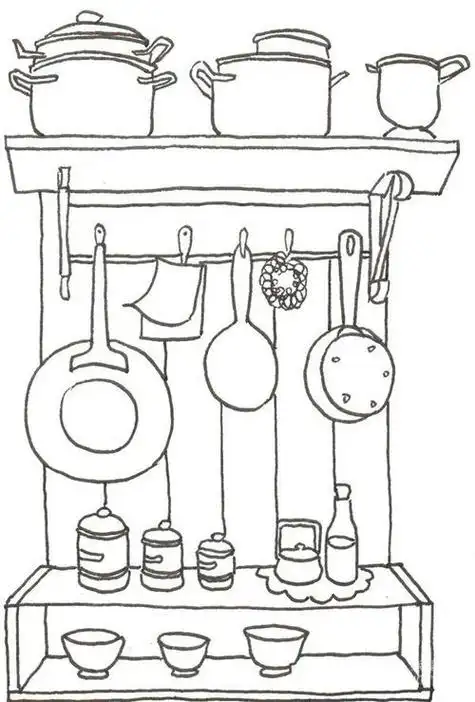 简笔画厨房的厨房简笔画图片大全儿童厨房简笔画图片厨房简笔画图片
