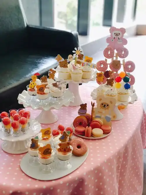 ins风小熊mini甜品台0202