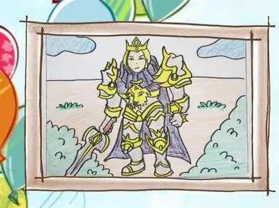 王者荣耀简笔画集亚瑟